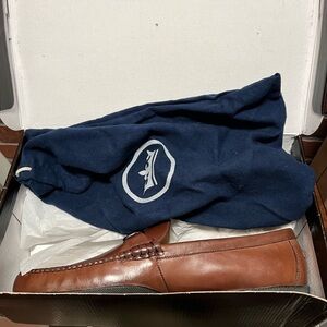 Peter Millar Men’s Leather Bit Loafer Brown Size 12 New With Box